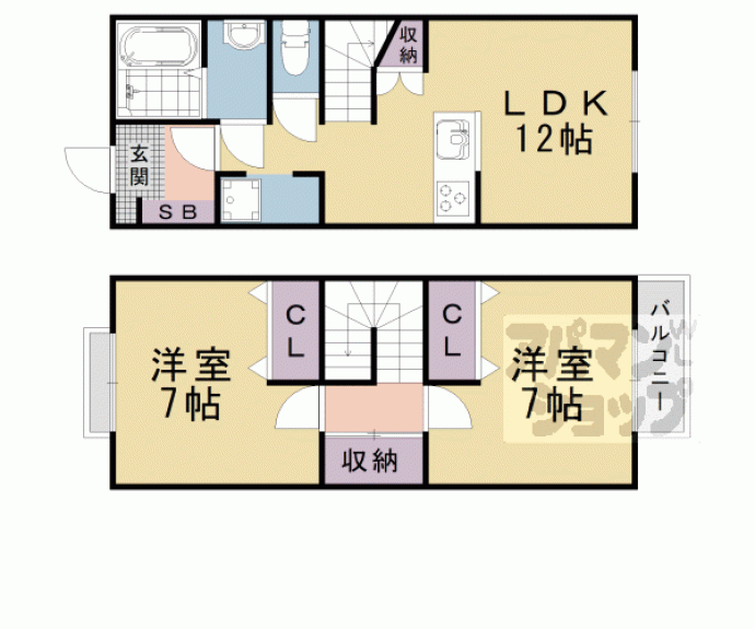 【メゾネット・ゼゼ】間取