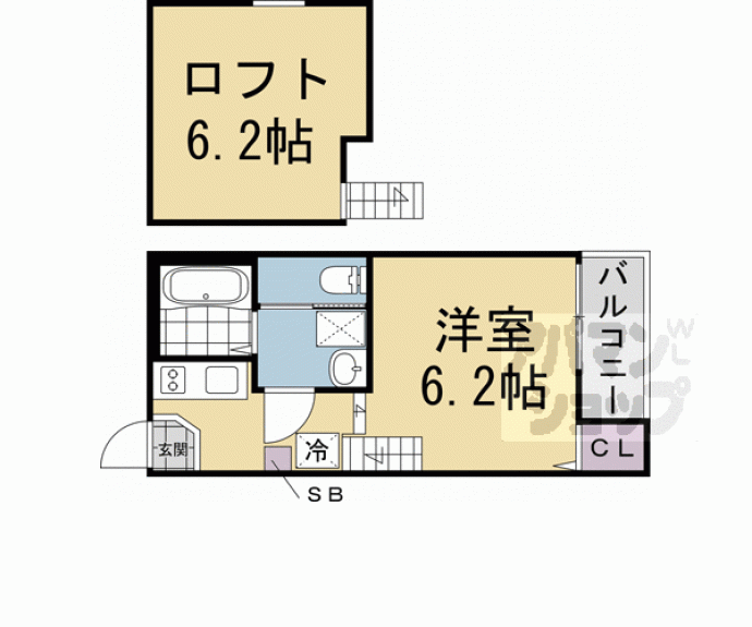 【Ｋｙｏ　Ｍａｉｓｏｎ伏見】間取