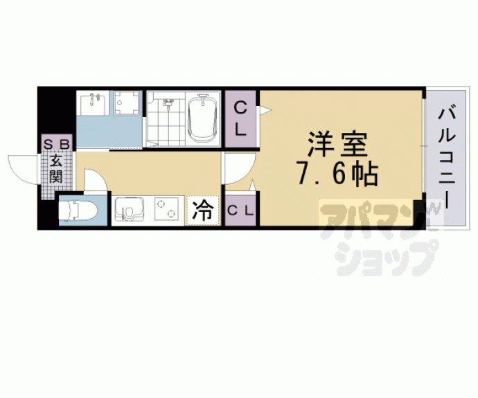 【ベルフォレ大津京】間取