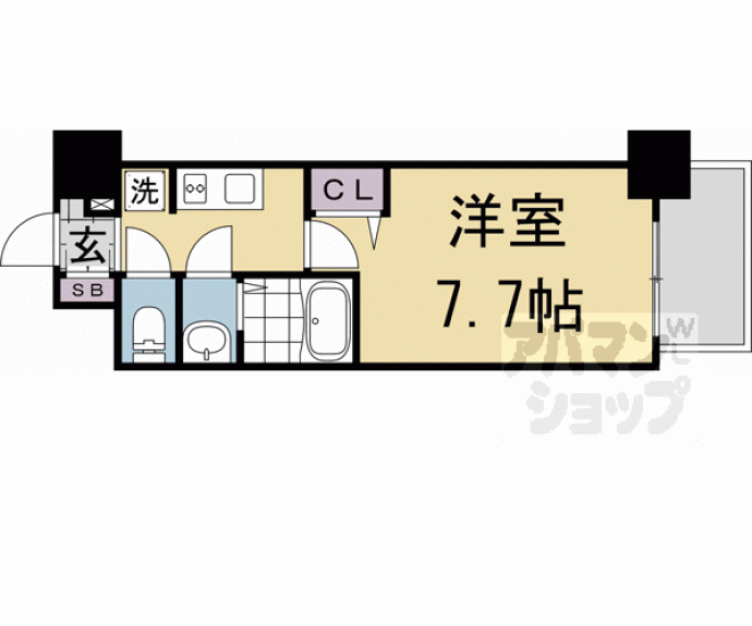 【フォーリアライズ京都大将軍】間取