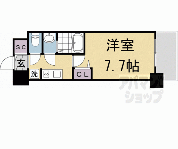 【フォーリアライズ京都大将軍】間取