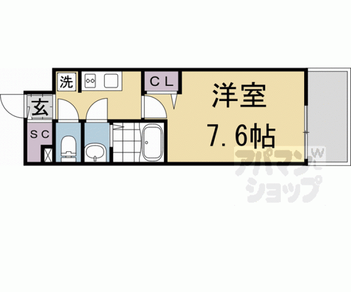 【フォーリアライズ京都大将軍】間取