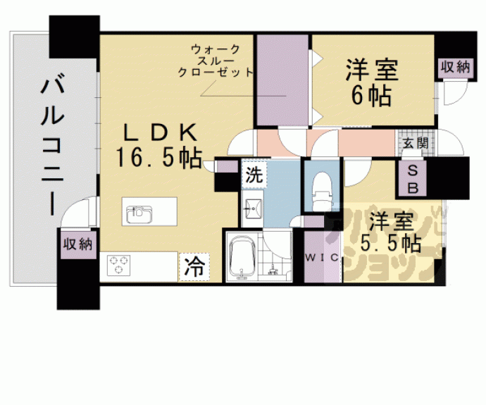 【エステムコート大津におの浜】間取