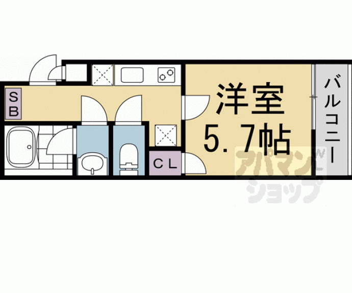 【Ｌａ　Ｆｉｔｅ　Ｋｙｏｔｏ　ＯＩＫＥ　ＷＥＳＴ】間取