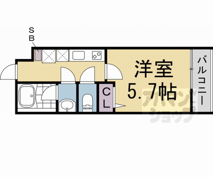 【Ｌａ　Ｆｉｔｅ　Ｋｙｏｔｏ　ＯＩＫＥ　ＷＥＳＴ】間取