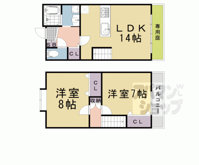 【ＭＡＫＡＮＩ長岡京】間取