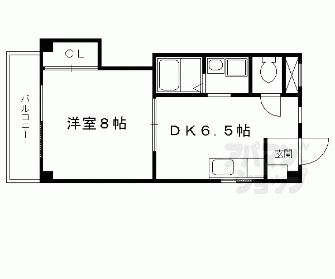 【シャンドール太秦】間取