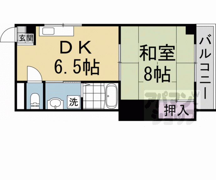 【シャンドール太秦】間取