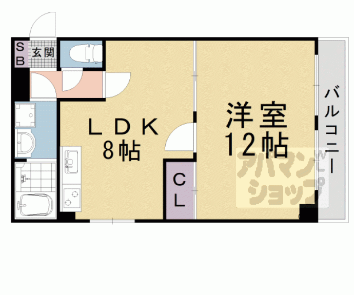 【プラザ堅田マンション】間取