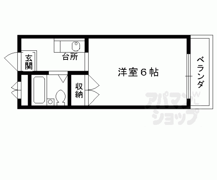 【ハイツシャムロック】間取