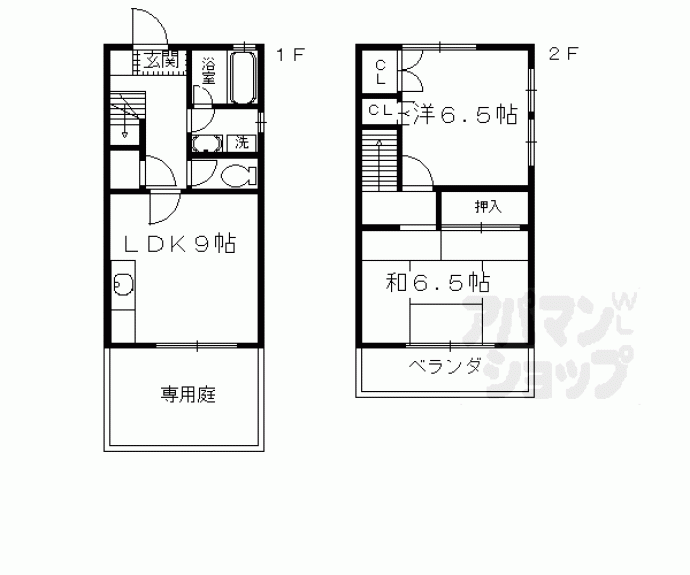 【グランドテラス中堂寺　Ａ・Ｂ棟】間取