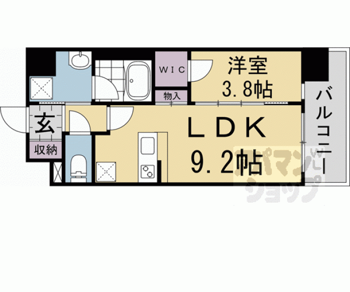 【ゼフィランサス西大路】間取