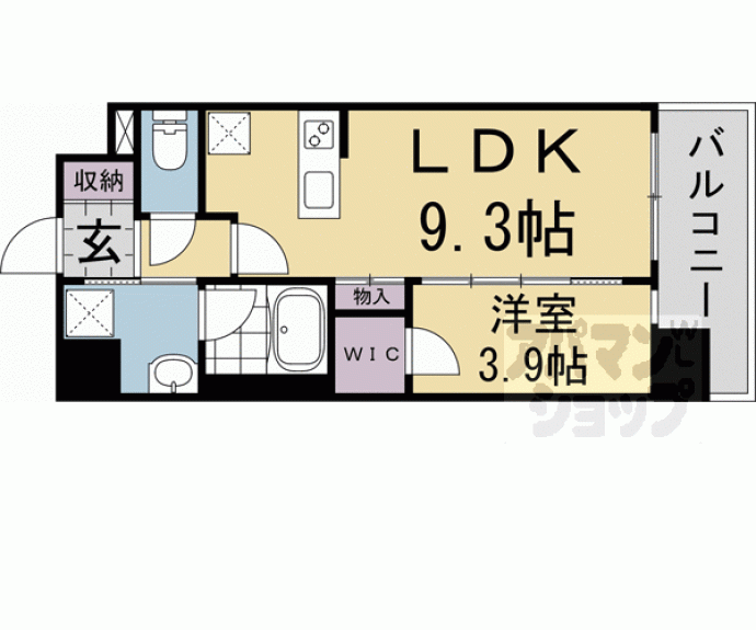 【ゼフィランサス西大路】間取