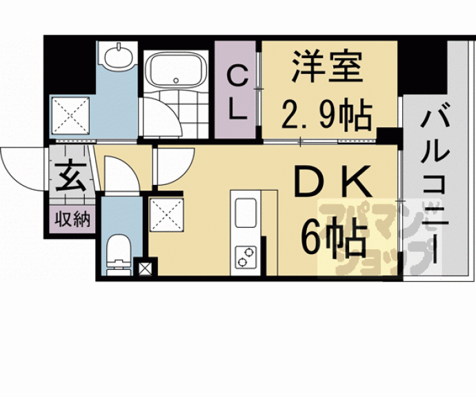 【ゼフィランサス西大路】間取