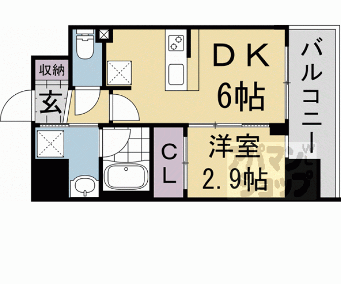 【ゼフィランサス西大路】間取