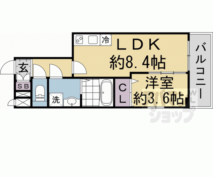 【ＴＨＥＯＲＹ　ＫＹＯＴＯ　ＡＵＲＡ】間取