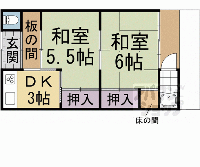 【向島津田町貸家　１～１０、１６、１７喜代子】間取