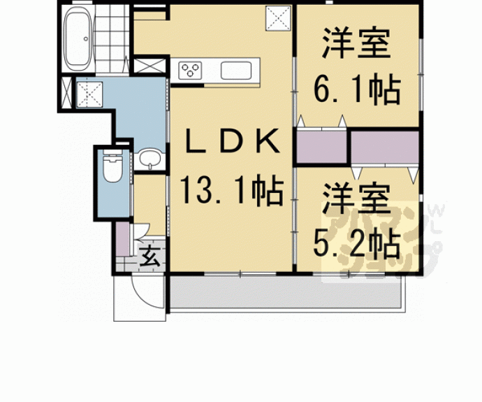 【アムール京都梅小路】間取