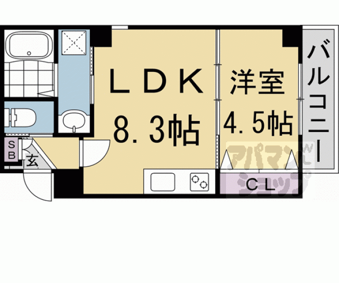 【（仮称）右京区西院清水町ＰＪ】間取