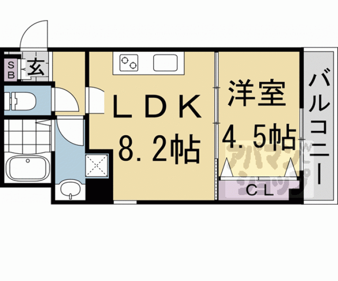 【(仮称)右京区西院清水町PJ】間取