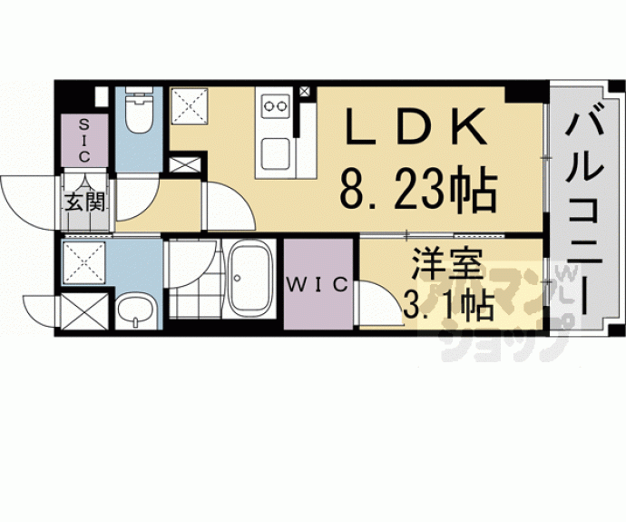 【ＬＷ京都桜邸】間取