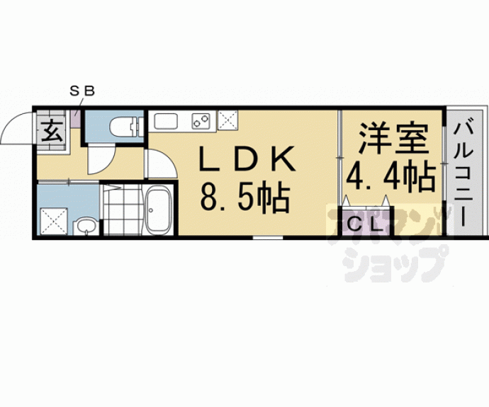 【仮称）伏見区新町一丁目マンション】間取