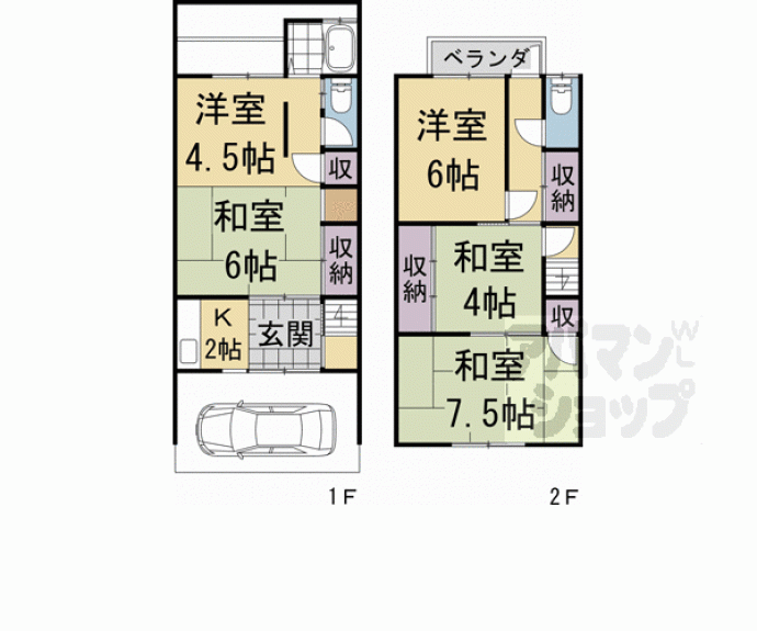 【家永町貸家７７６－２】間取