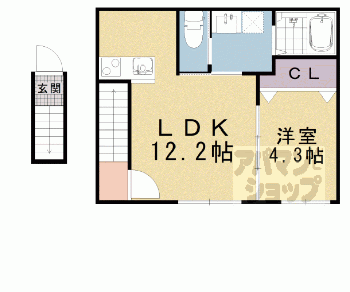 【仮称）イオ・リアン坂本Ⅱ】間取