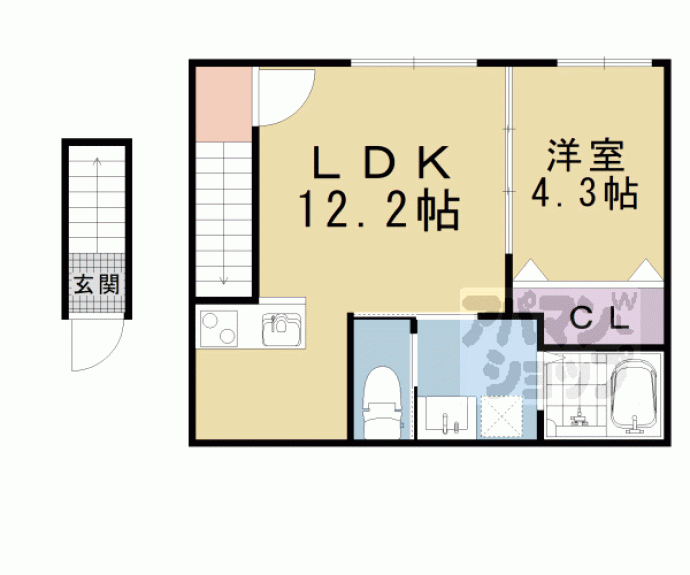 【仮称）イオ・リアン坂本Ⅱ】間取