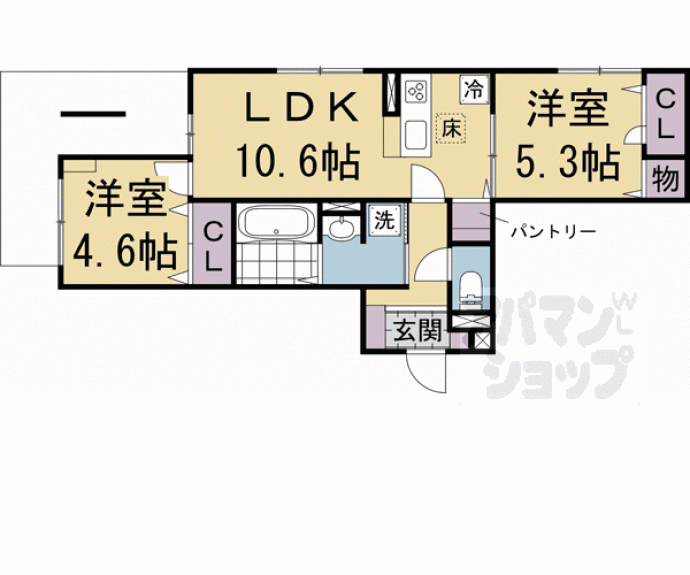 【Ｄ－ＲＯＯＭ伏見駅前】間取