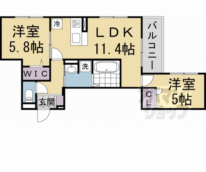 【Ｄ－ＲＯＯＭ伏見駅前】間取