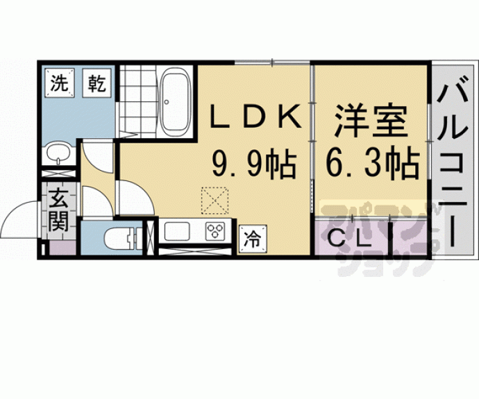 【ＧＲＡＭＭ西伊達】間取