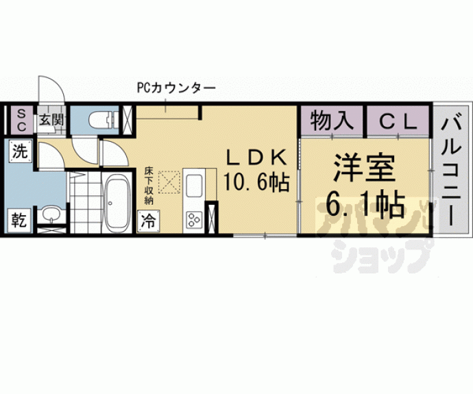 【ＧＲＡＭＭ西伊達】間取