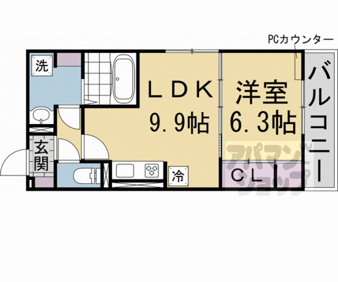 【ＧＲＡＭＭ西伊達】間取