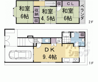 【醍醐多近田町貸家】