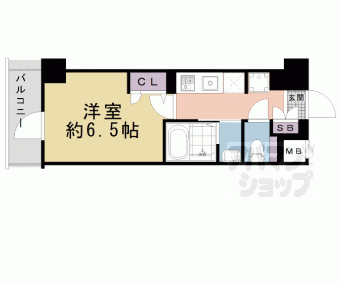 【ジオエント四条大宮】間取