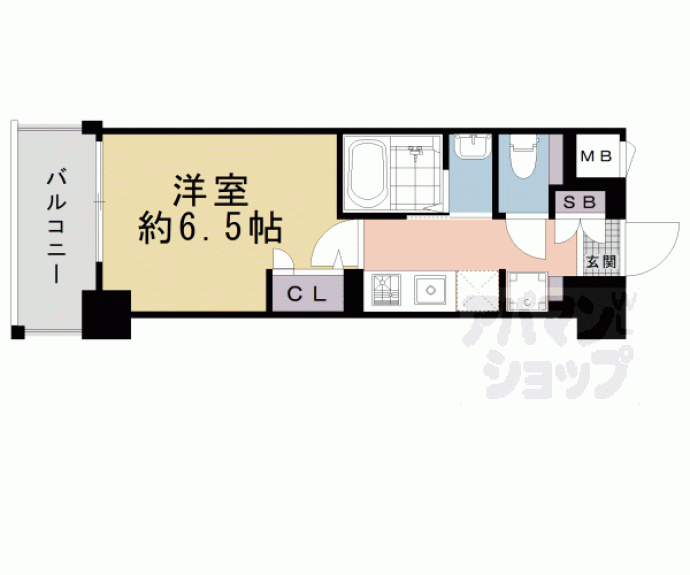 【ジオエント四条大宮】間取