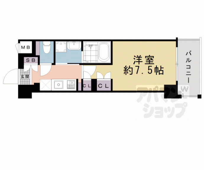 【ジオエント四条大宮】間取