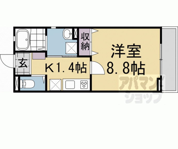 【ユアメゾン西賀茂】間取