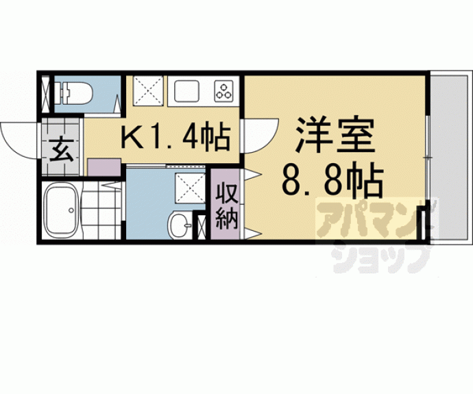 【ユアメゾン西賀茂】間取