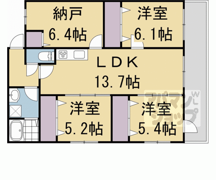 【フローリア京都】間取