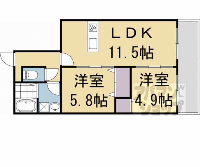 【フローリア京都】間取
