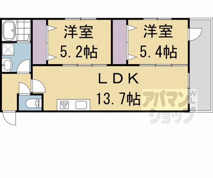 【フローリア京都】間取