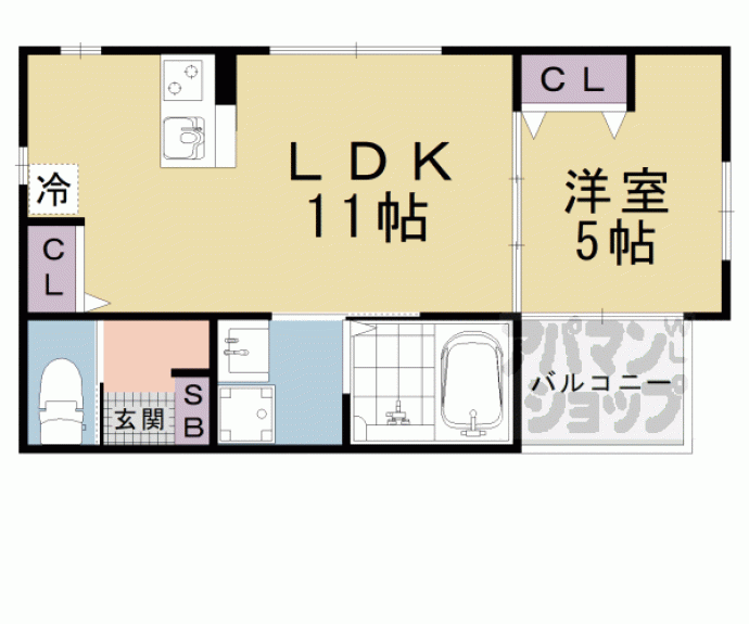 【グリーンティエラ三井寺】間取