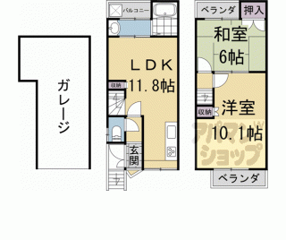 【嵯峨明星町戸建貸家】