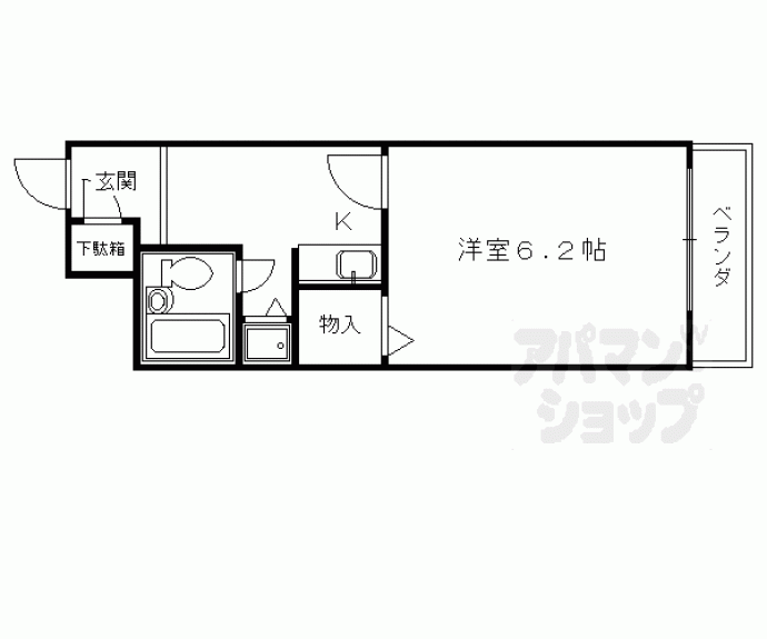 【グランドムール聚楽】間取