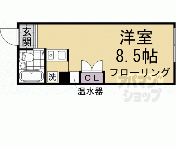 【Ｄｏｏｒ＇ｓ　ＤｅＤｅ　Ｏｎｅ　（旧：嵯峨スチューデントハウス）】間取