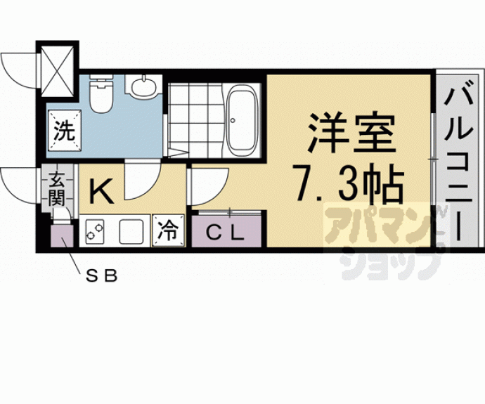 【D.Clarest CREST TAPP 二条】間取