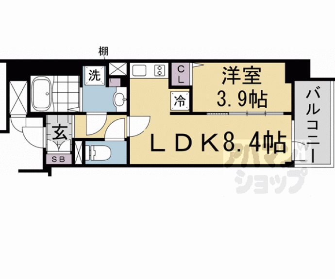 【アクアプレイス京都千本丸太町】間取