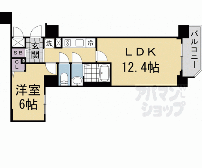 【アクアプレイス京都千本丸太町】間取